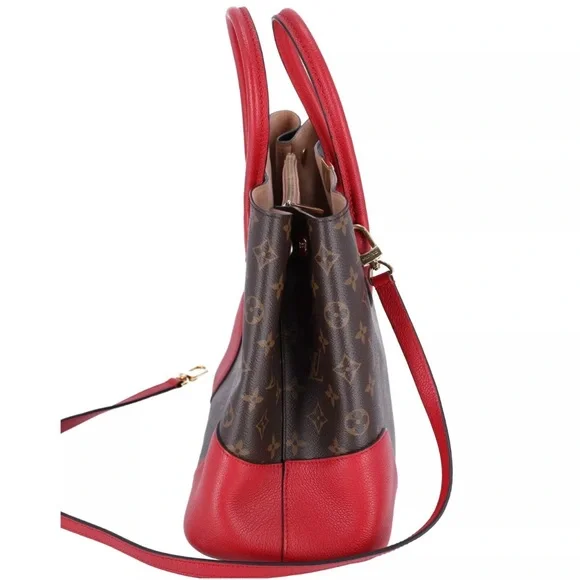 Louis Vuitton Flandrin Triple Compartment Satchel Monogram Brown Cerise M41596 - Picture 5 of 13